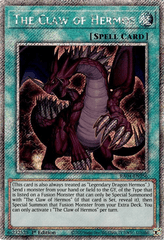 The Claw of Hermos - RA04-EN256 - (Platinum Secret Rare) - 1st Edition